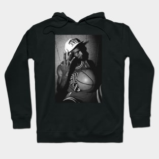 BASKETBALLART -JORDAN BLACK WHITE 11 Hoodie